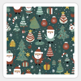 Christmas seamless pattern design Sticker